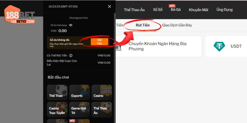 Rút tiền 1 Điều kiện rút tiền 188Bet được đặt ra để đảm bảo an toàn giao dịch