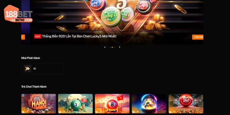 Giới thiệu sảnh xổ số 188Bet